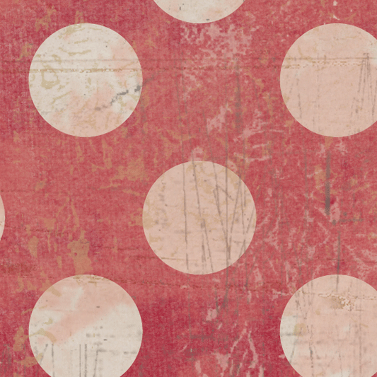 Red Wagon Grungy Jumbo Dots Cardstock