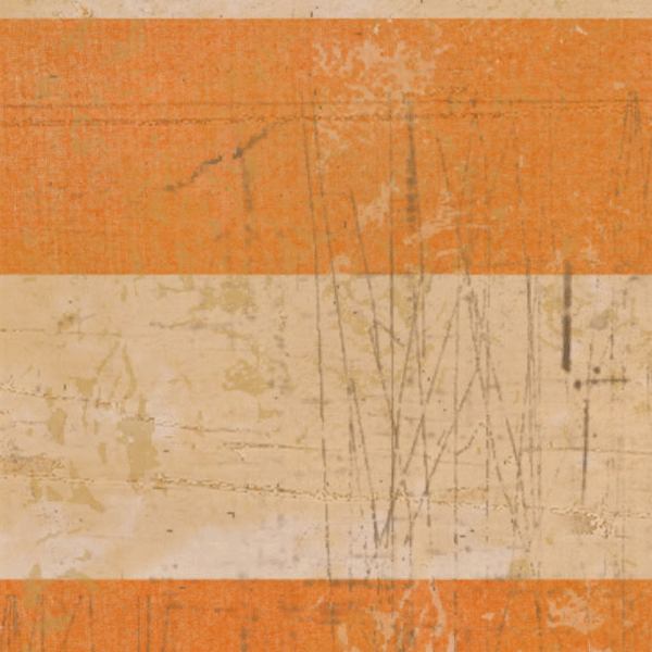 Orange Poppy Grungy Jumbo Stripes Cardstock