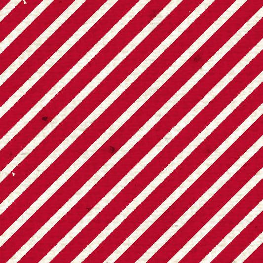 Diagonal Stripes Red Wagon Cardstock 37-106