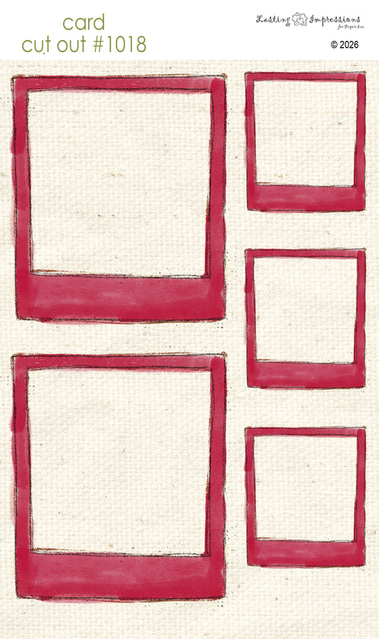 CCO 1018 Card Cut Out 1018 Red Wagon Frame
