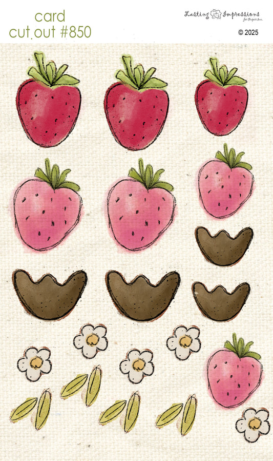 CCO 850 Card Cut Out # 850 Strawberries