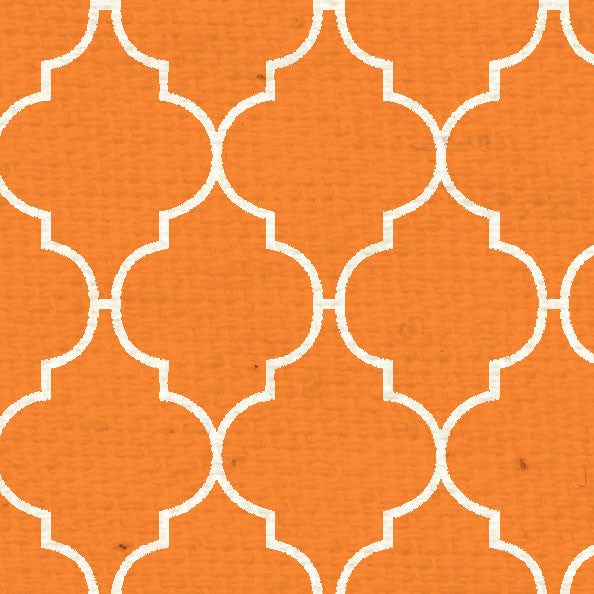 OPQF8 Orange Poppy Quatrefoil 8 12 x 11