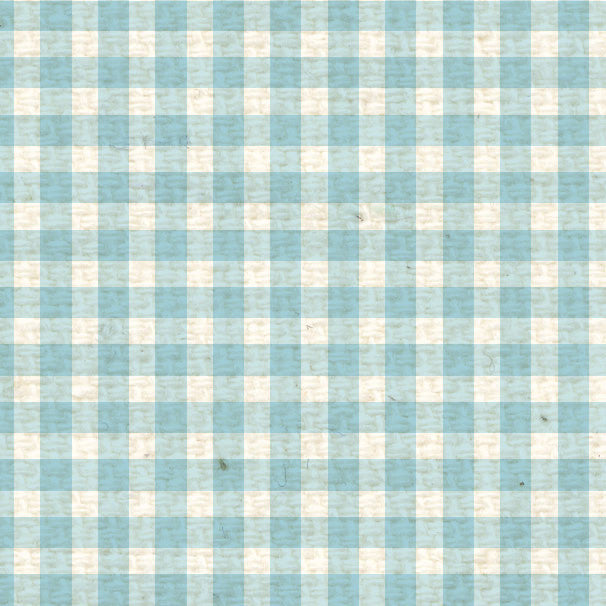 FBMG8 French Blue Mini Gingham Paper 8 1/2 x 11