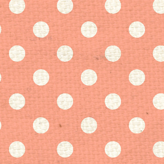 PNCPD8  Peaches 'n Cream Polka Dots Paper  8 1/2 x 11