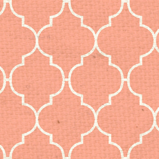 PNCQF8  Peaches 'n Cream Quatrefoil Paper  8 1/2 x 11