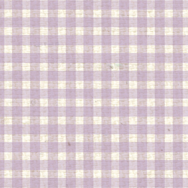 VLMG8 - Vintage Lilac Mini Gingham Paper 8 1/2 x 11