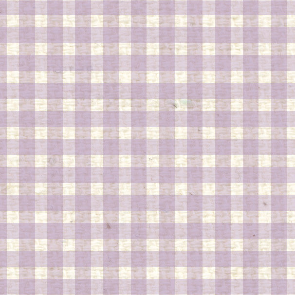 *VLMG8 - Vintage Lilac Mini Gingham Paper  8 1/2 x 11