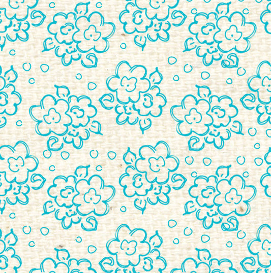 BLBDF8  Bluebird Doodle Flowers Paper  8 1/2 x 11