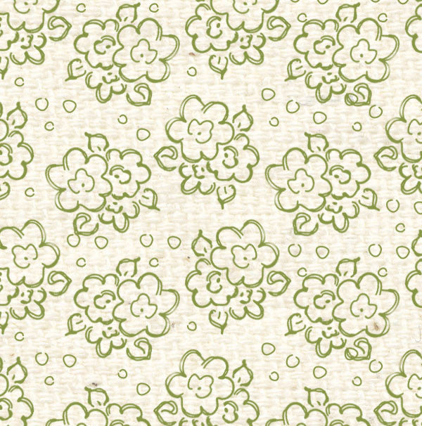 IWGDF8  Inch Worm Green Doodle Flowers Paper  8 1/2 x 11