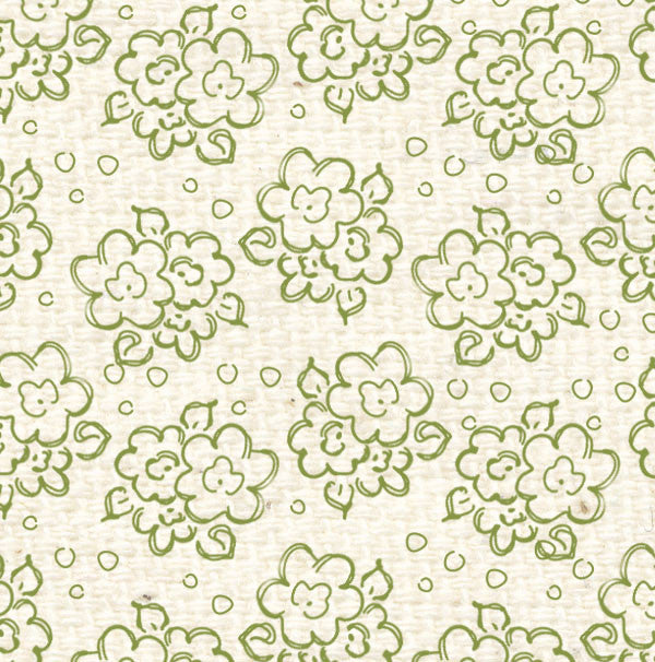 *IWGDF8  Inch Worm Green Doodle Flowers Paper  8 1/2 x 11
