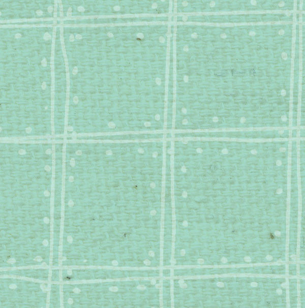 SFDP8 Sea Foam Doodle Plaid Paper 8 1/2 x 11