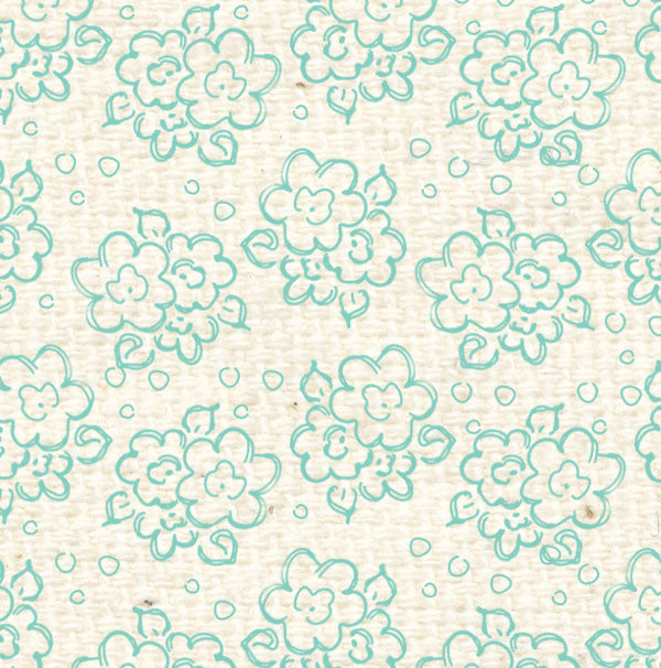 SFDF8 Sea Foam Doodle Flowers Paper 8 1/2 x 11 7-34