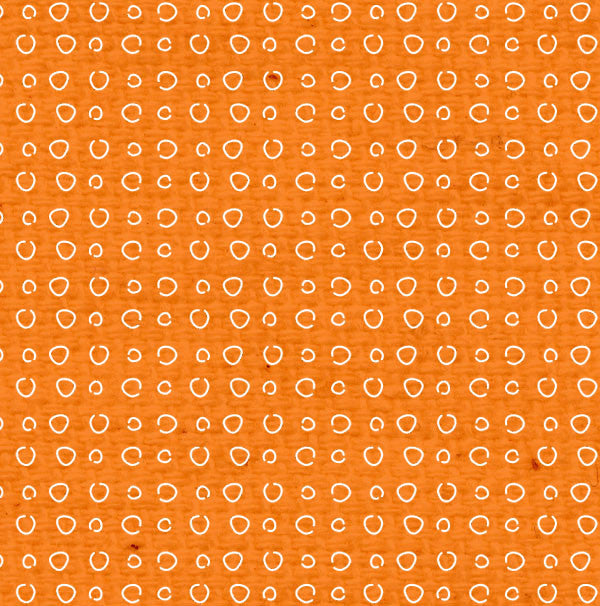 OPDD8 Orange Poppy Doodle Dots Paper 8 1/2