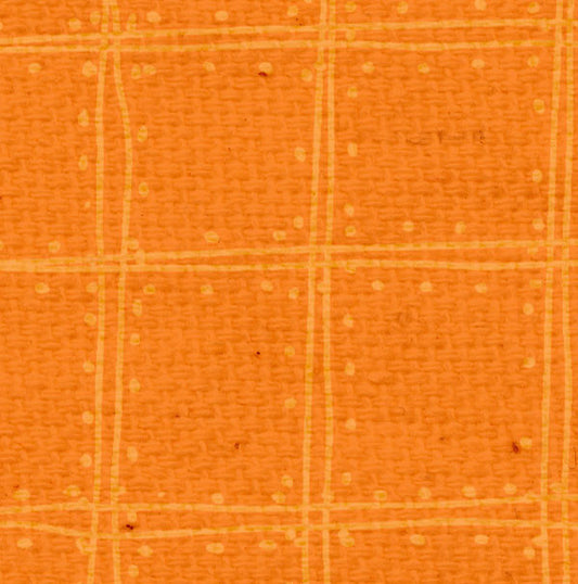 OPDP8  Orange Poppy Doodle Plaid Paper  8 1/2