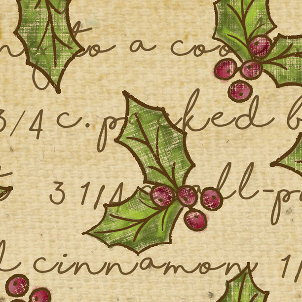 HDGRH - Holly Days Gingerbread Recipe with Holly