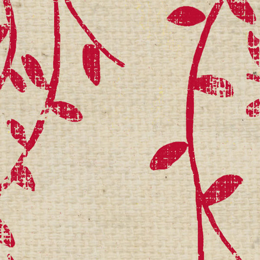 WHRWSV8 - Red Wagon Stenciled Vines Paper  8 1/2 x 11