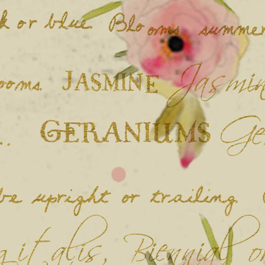WHTSRG8 - Tea Stained Rose Garden Paper  8 1/2 x 11