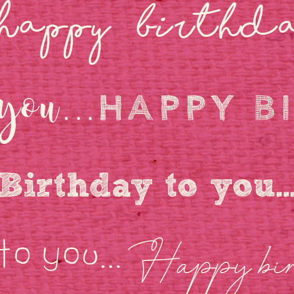 HBPC - Happy Birthday Pink Cosmos Paper  8 1/2 x 11