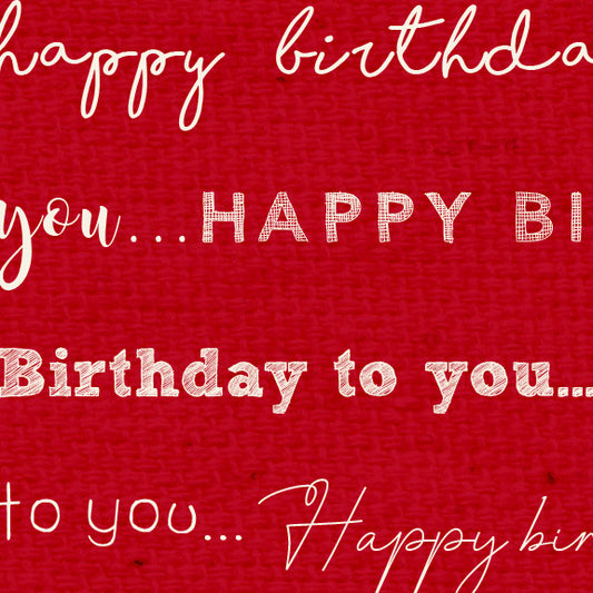 HBRW - Happy Birthday Red Wagon Paper  8 1/2 x 11