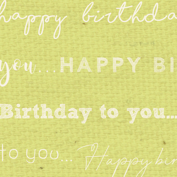 HBSP - Happy Birthday Sweet Pea Paper 8 1/2 x 11