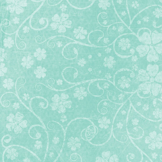 SP20SFSB - Sea Foam Spring Blooms  8 1/2 x 11