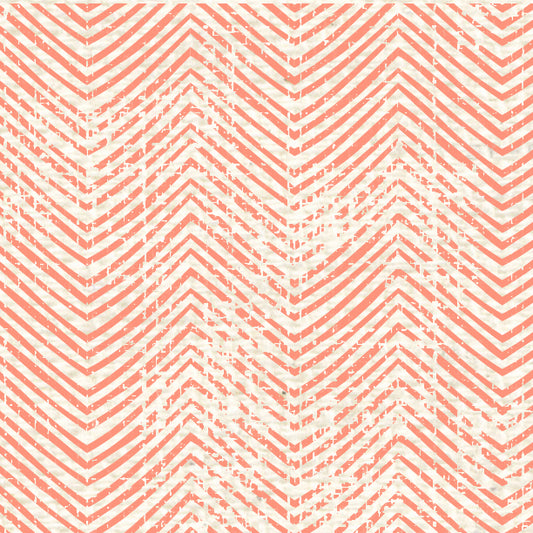 Peaches n Cream Distressed Chevron