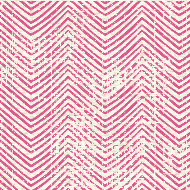 Pink Cosmos Distressed Chevron