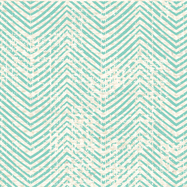 Sea Foam Distressed Chevron