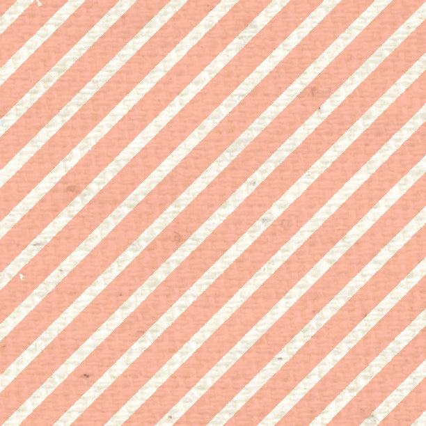 Peaches n Cream Diagonal Stripes