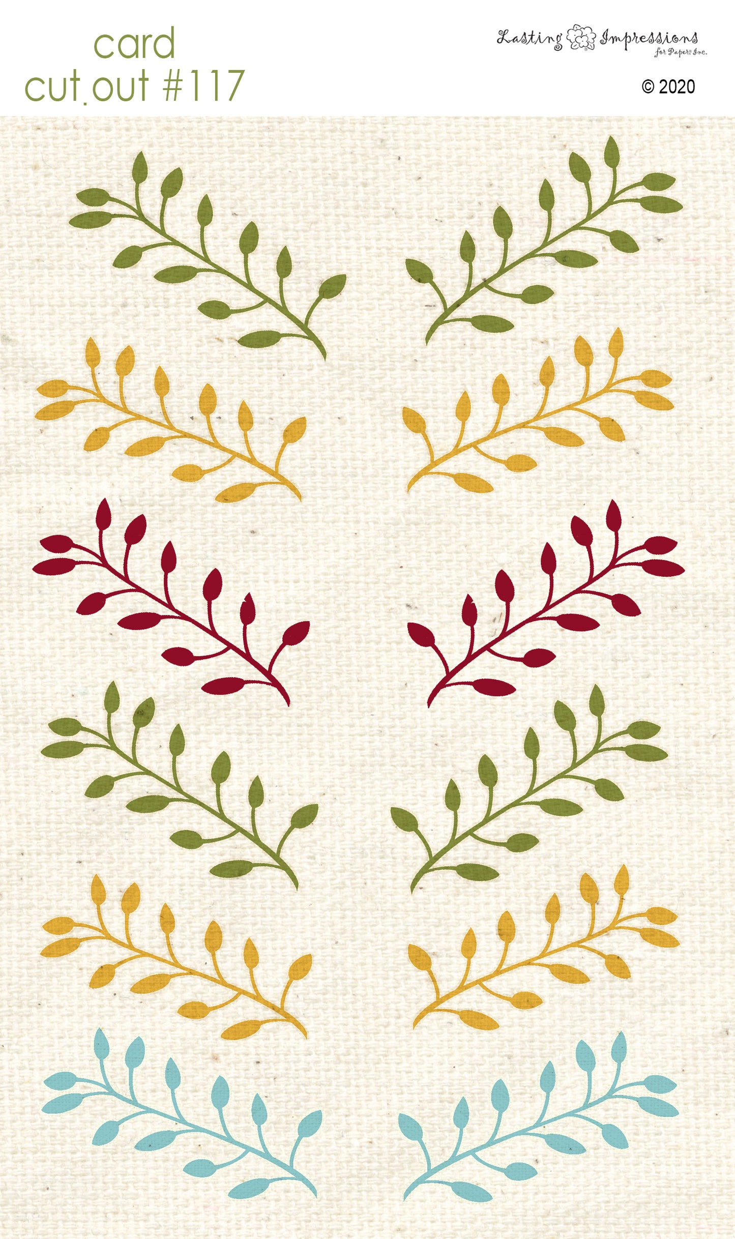 CCO117- Card Cut Out #117 - Autumn Sprig