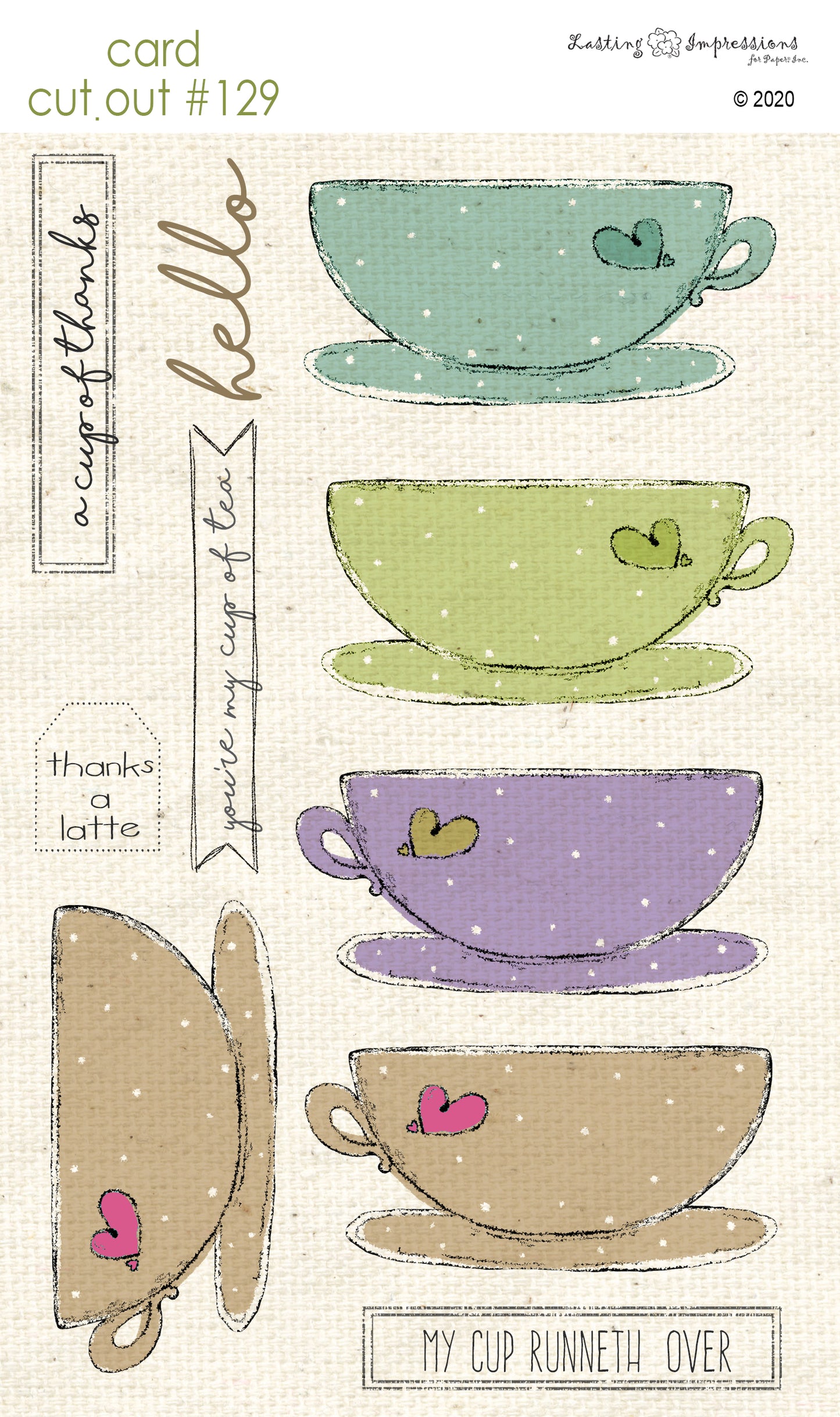 CCO129 - Card Cut Out #129 - Large Cup