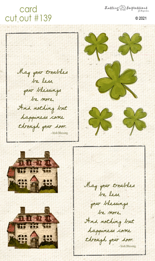CCO139 - Card Cut Out #139 - Irish Cottage
