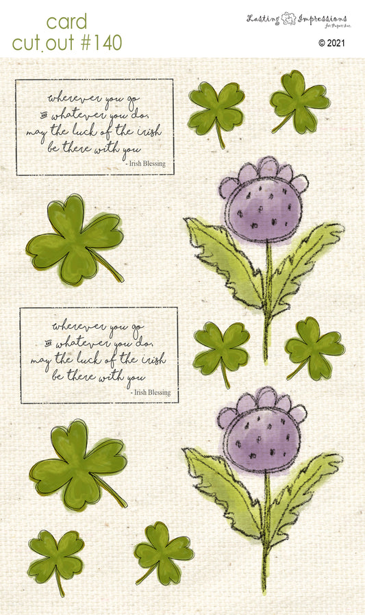 CCO140 - Card Cut Out #140 - Irish Luck