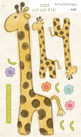 ********CCO161 - Card Cut Out #161 Hello Little One Giraffe