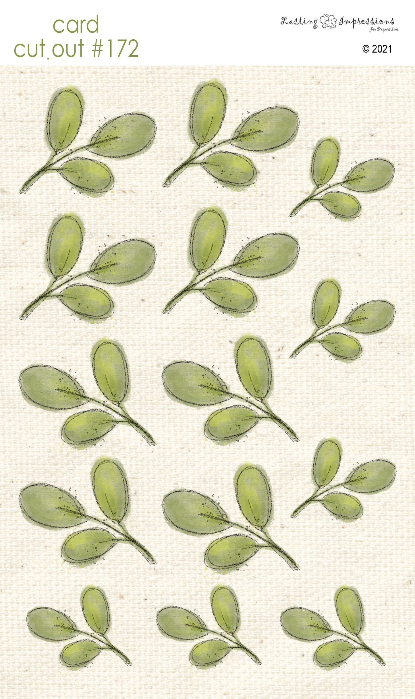 CCO172- Card Cut Out #172 Leaves