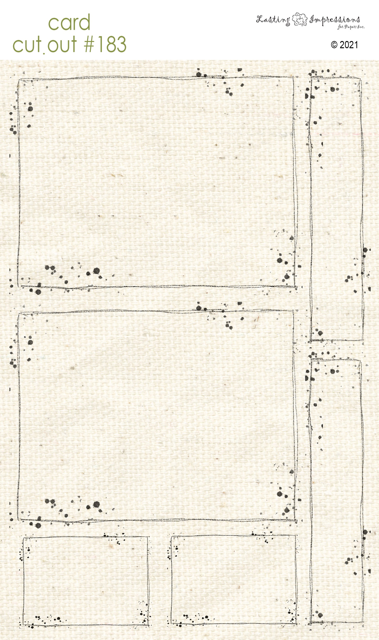 CCO183 Card Cut Out #183 Splattered Frame