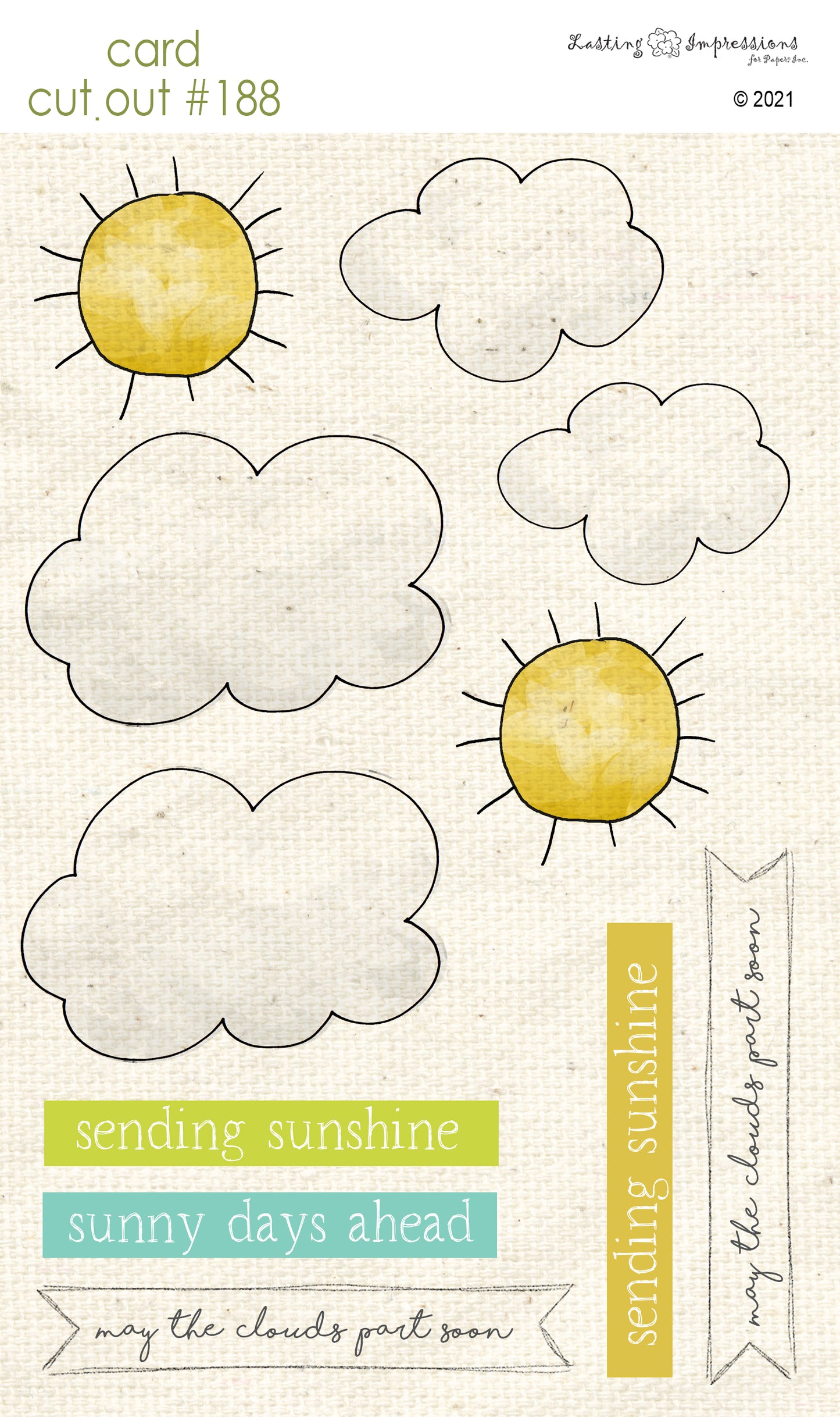CCO188 Card Cut Out #188 - Sunny Days