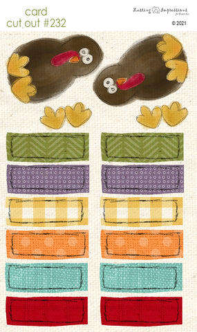********CCO 232- Card Cut Out #232 - Gobble Gobble Turkey