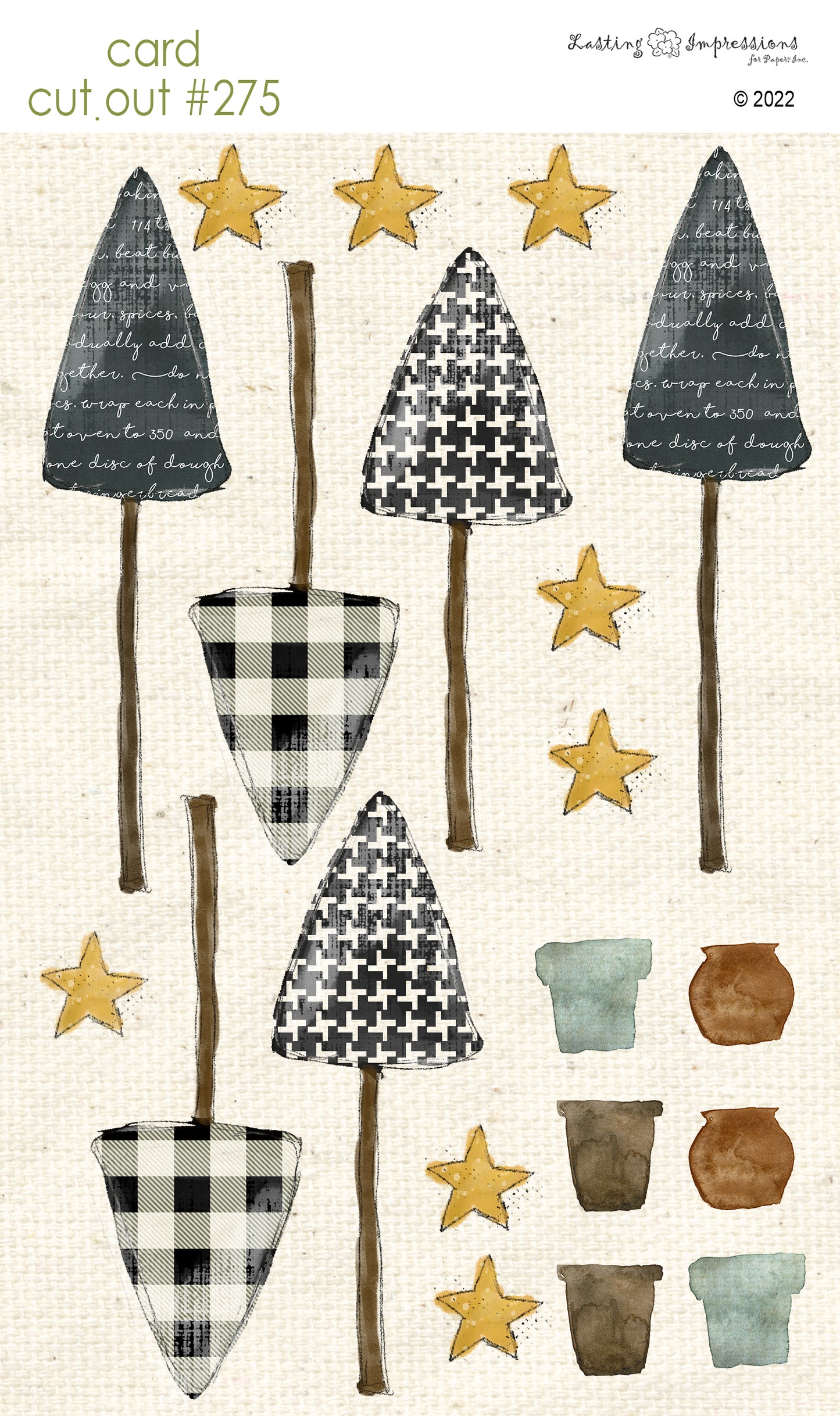 CCO 275 Card Cut Out #275 - Midnight Tall Pines