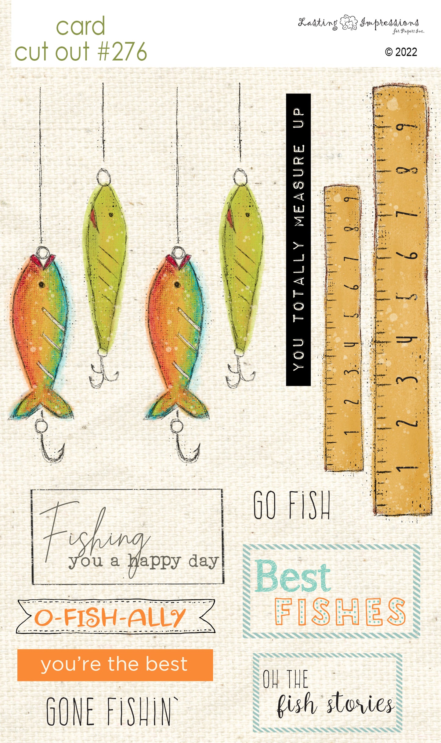 CCO 276 Card Cut Out #276 - Fish Stories