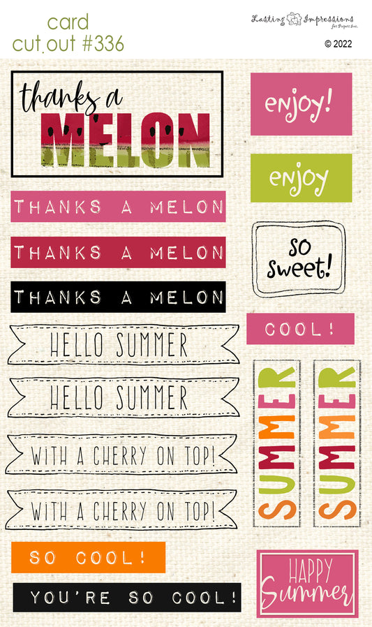 CCO 336 Card Cut Out #336 - Summer Sentiments