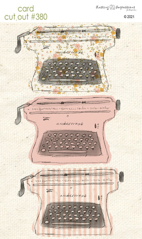 CCO 380  Card Cut Out #380 Typewriters