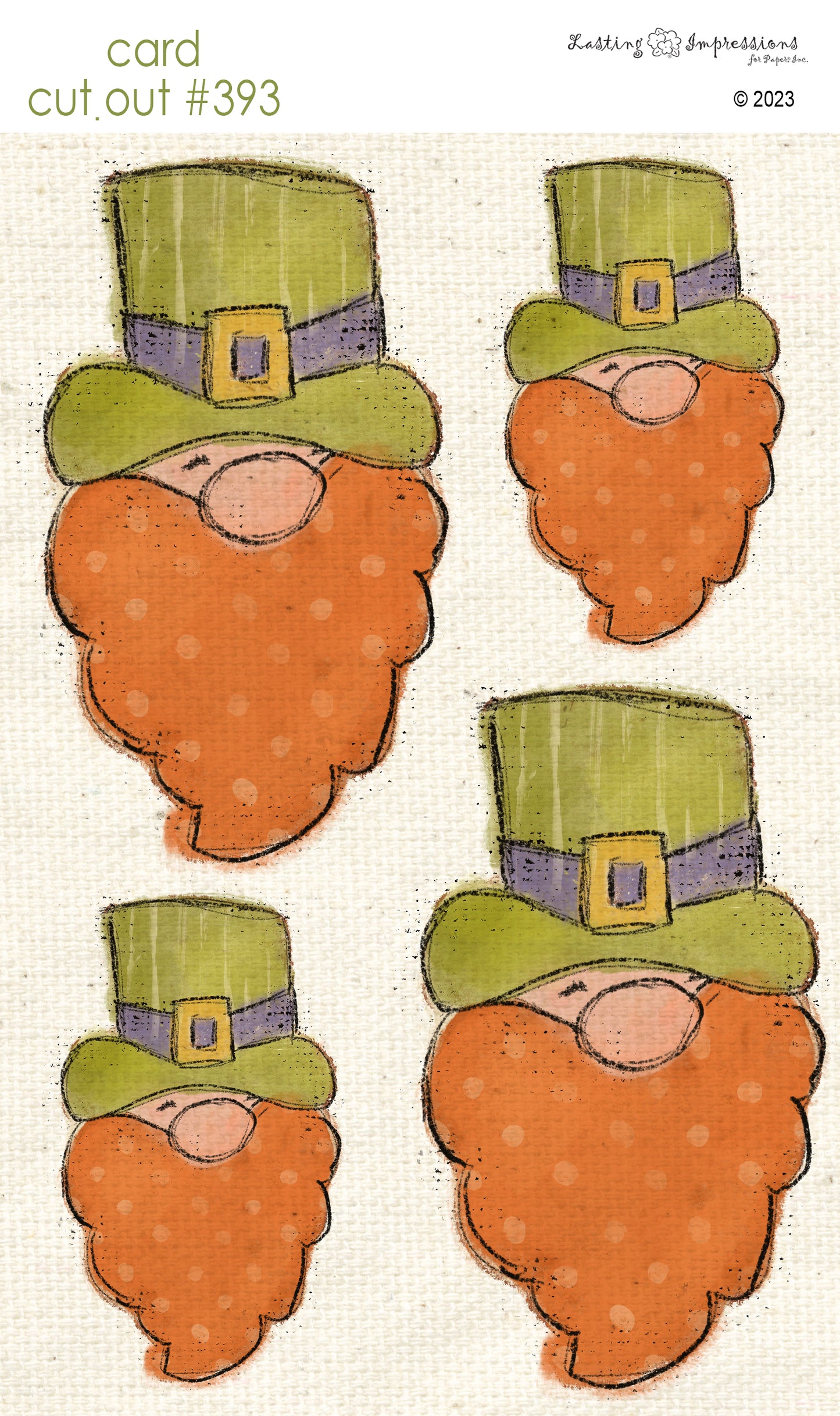 CCO 393 Card Cut Out #393 Leprechaun