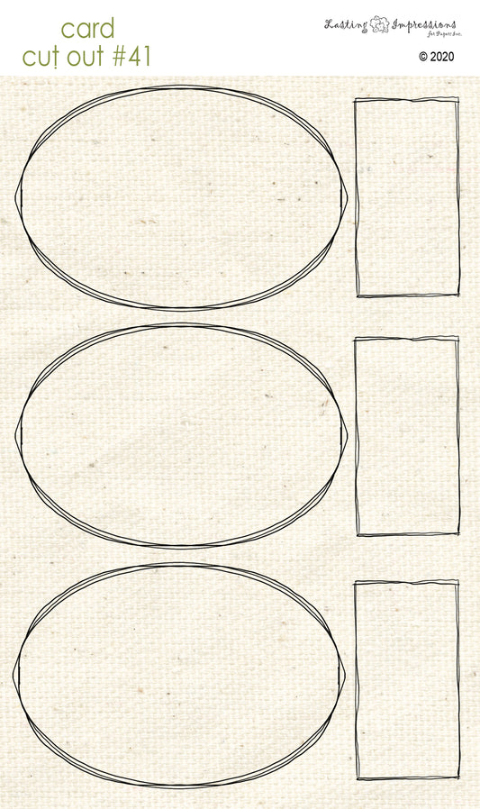 CCO41 - Card Cut Out #41 - Oval Frames