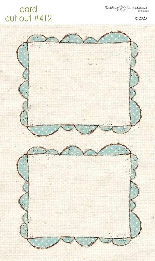 CCO 412 Card Cut Out #412 French Blue Frame