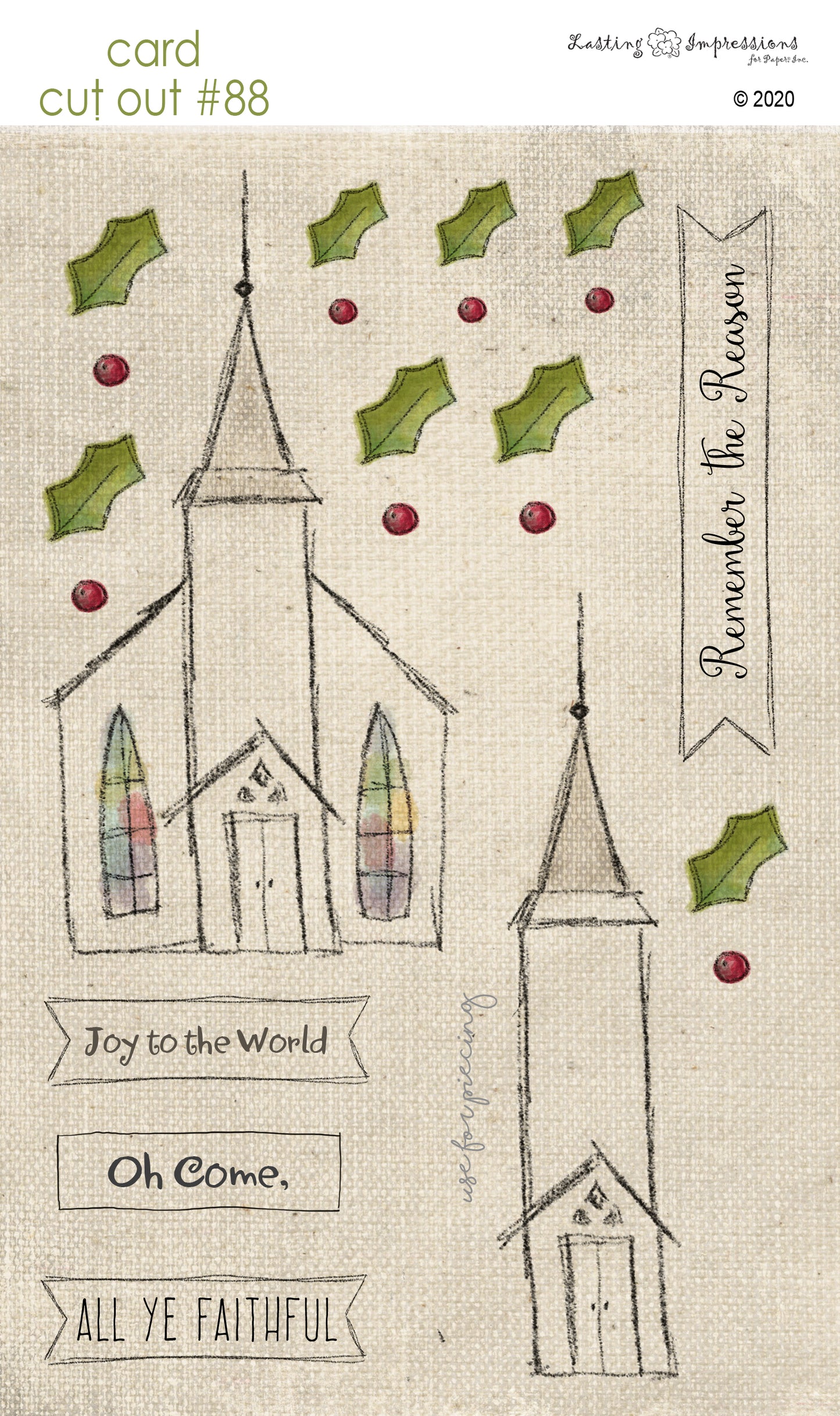 CCO88 - Card Cut Out #88 - Little Snowy Church