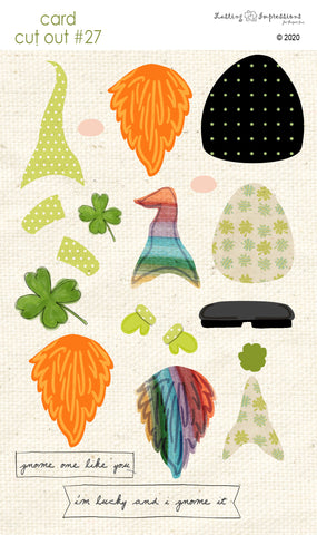 *****CCO27 - Card Cut Out #27 - St. Patrick's Gnomes