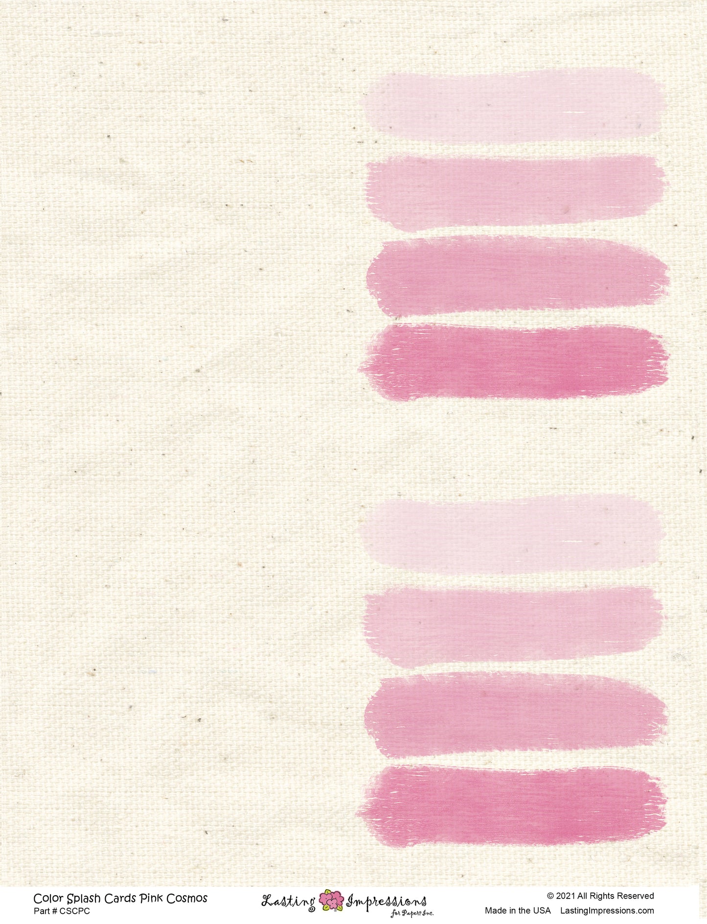 Color Splash Cards - Pink Cosmos