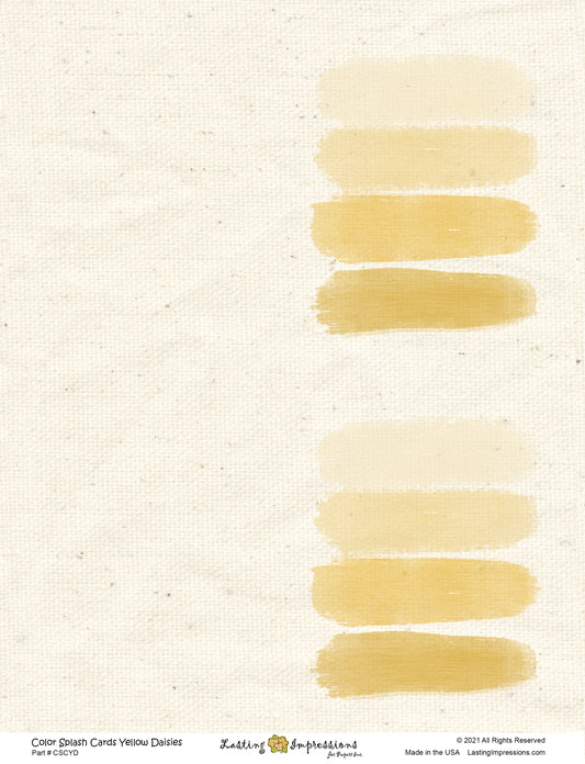 Color Splash Cards - Yellow Daisies