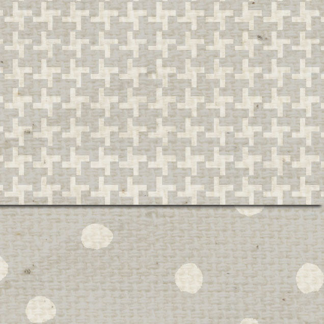 DSCSMT Cobblestone Martha Dots & Tweed Double Sided Cardstock